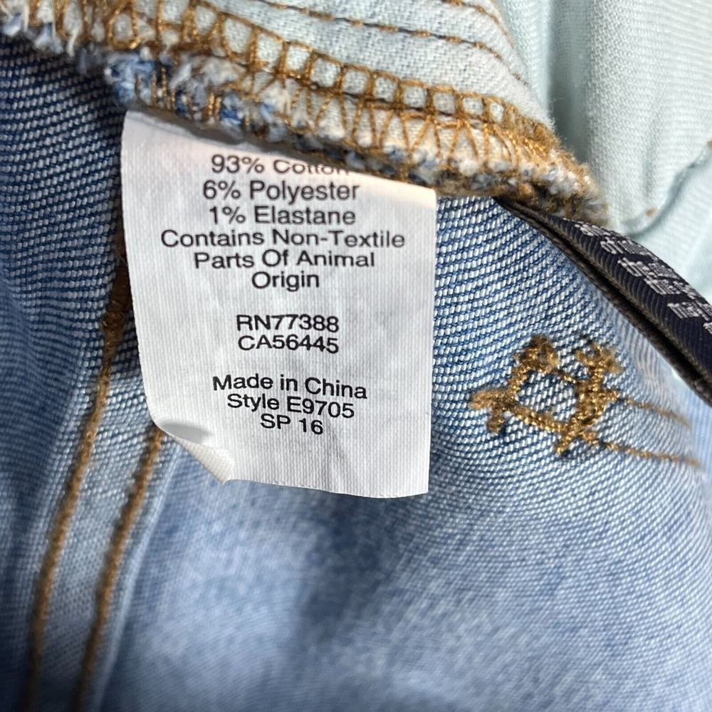 Madewell‎ Jeans Women's 30 9" High Riser Skinny Stretch Light Blue Distressed - Picture 10 of 14